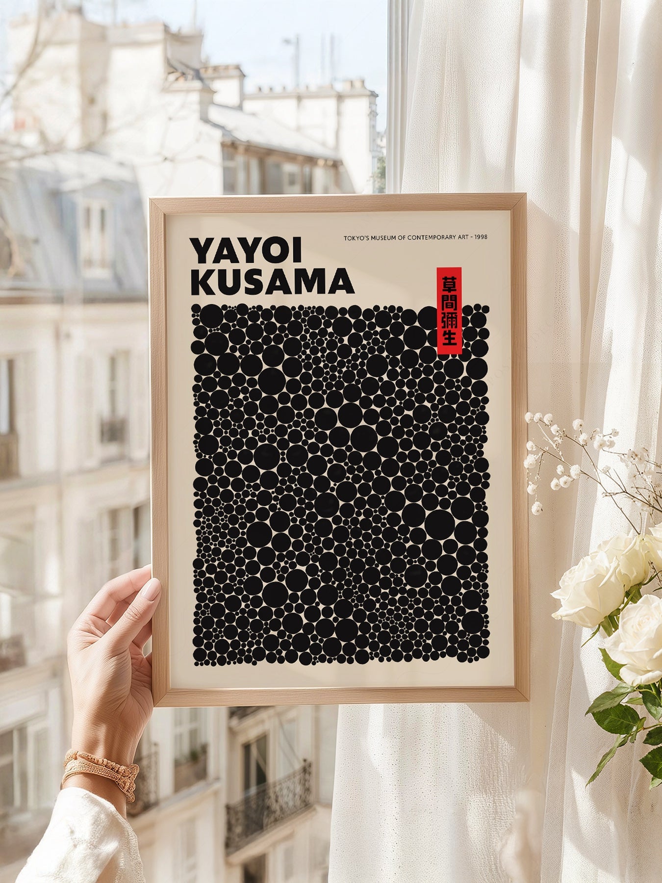 Yayoi Kusama Dots Exhibition Poster – Contemporary Japanese Art Print
