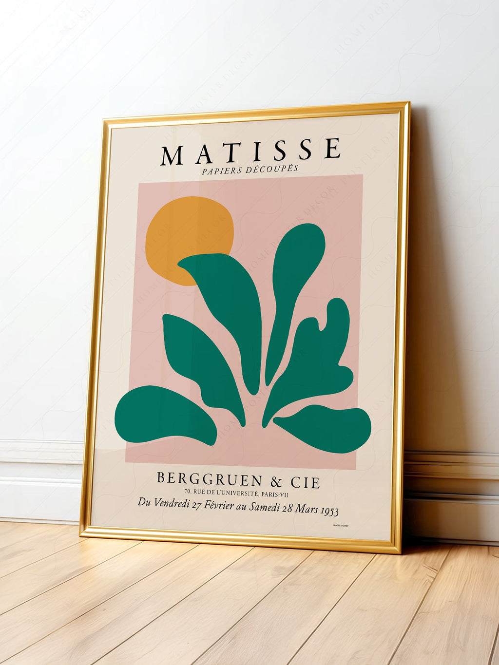 Henri Matisse Papiers Découpés Exhibition Poster – Modern Botanical Art Print
