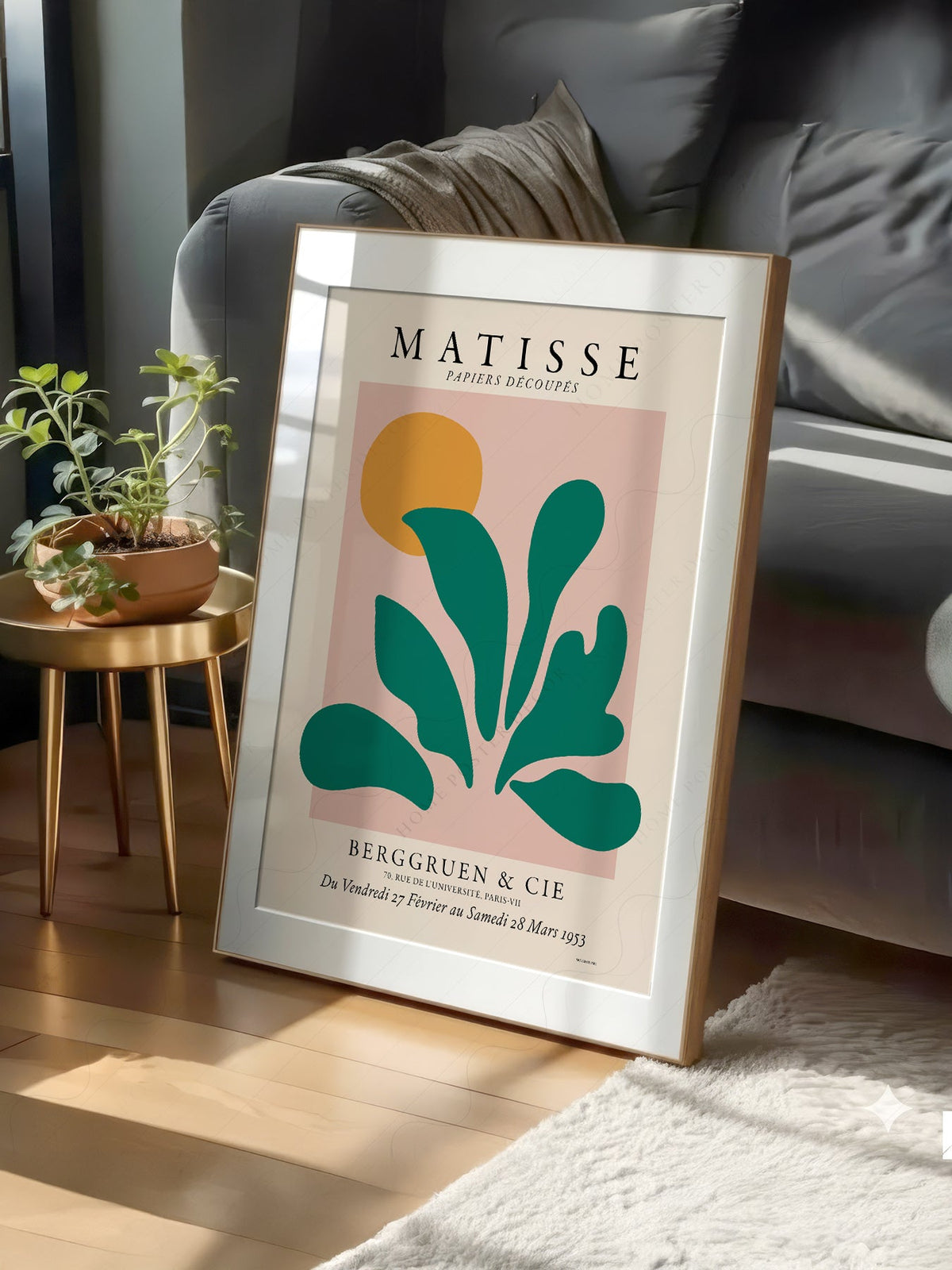 Henri Matisse Papiers Découpés Exhibition Poster – Modern Botanical Art Print
