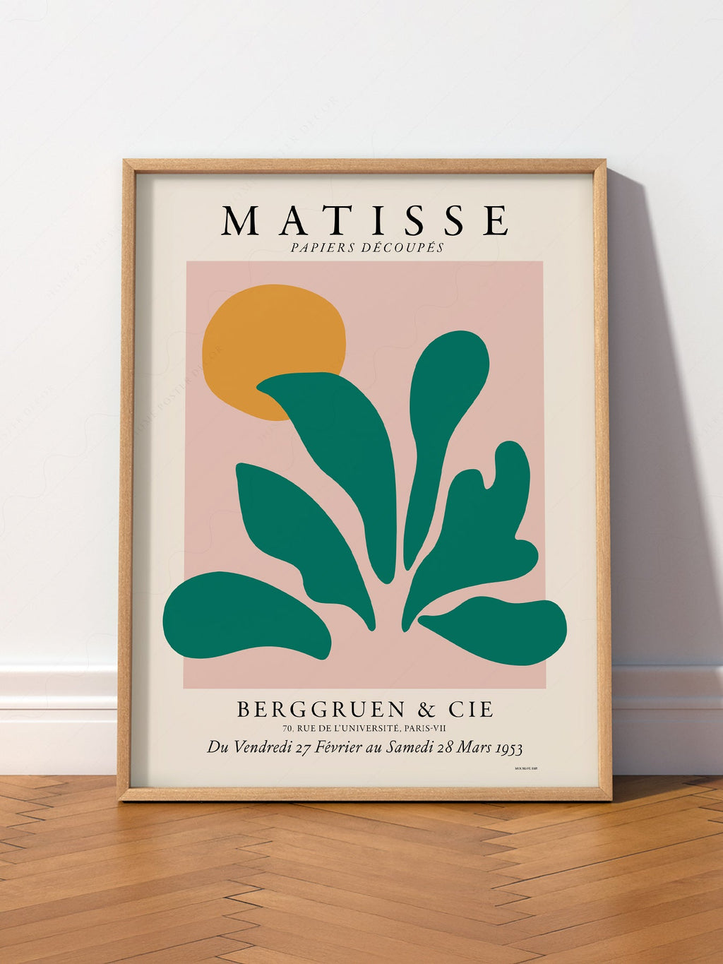 Henri Matisse Papiers Découpés Exhibition Poster – Modern Botanical Art Print