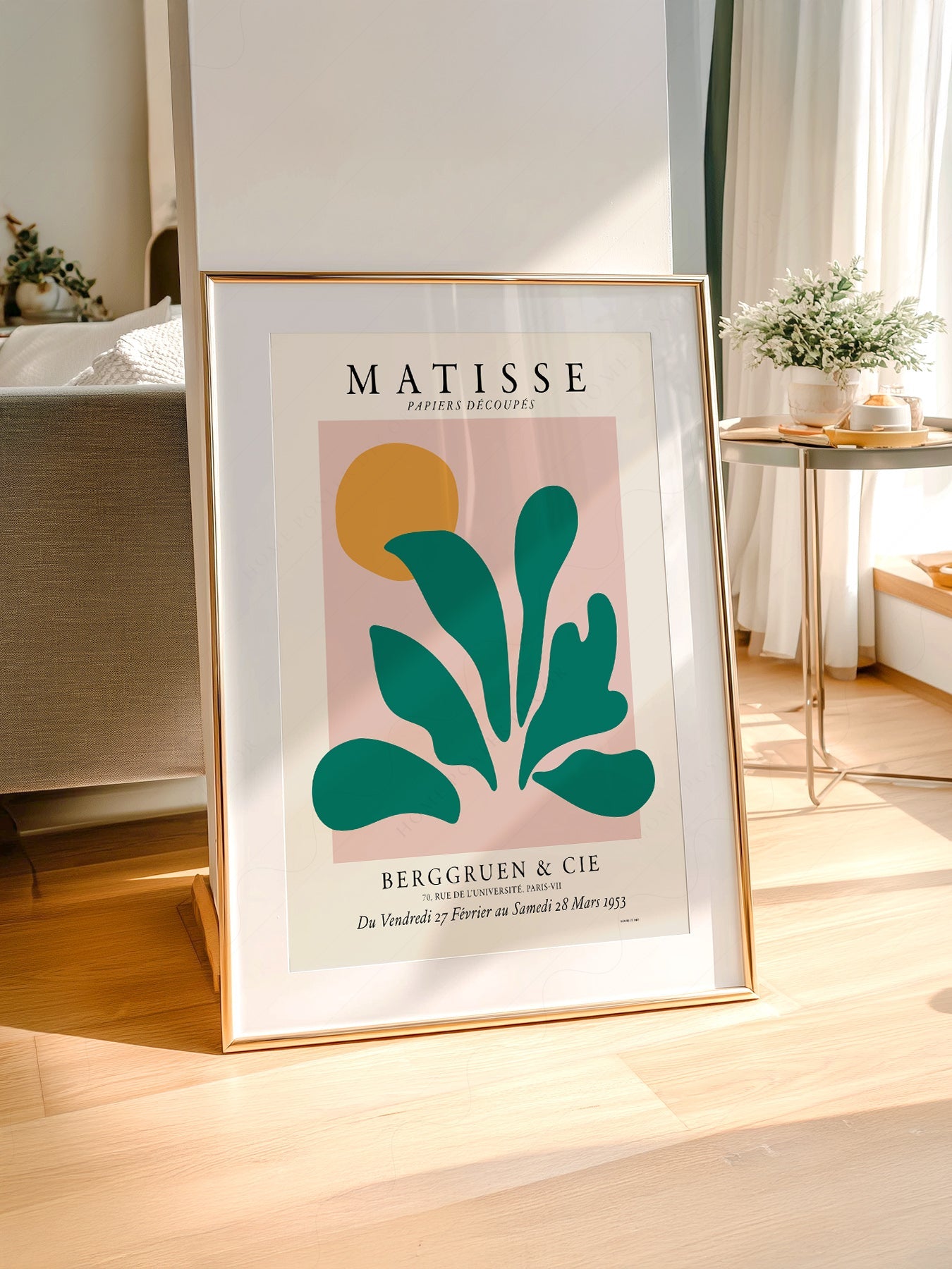 Henri Matisse Papiers Découpés Exhibition Poster – Modern Botanical Art Print