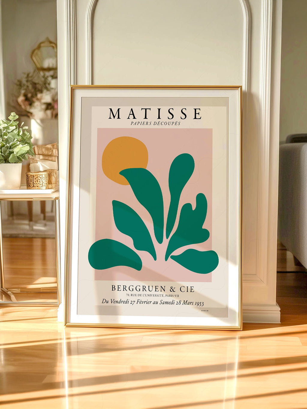 Henri Matisse Papiers Découpés Exhibition Poster – Modern Botanical Art Print