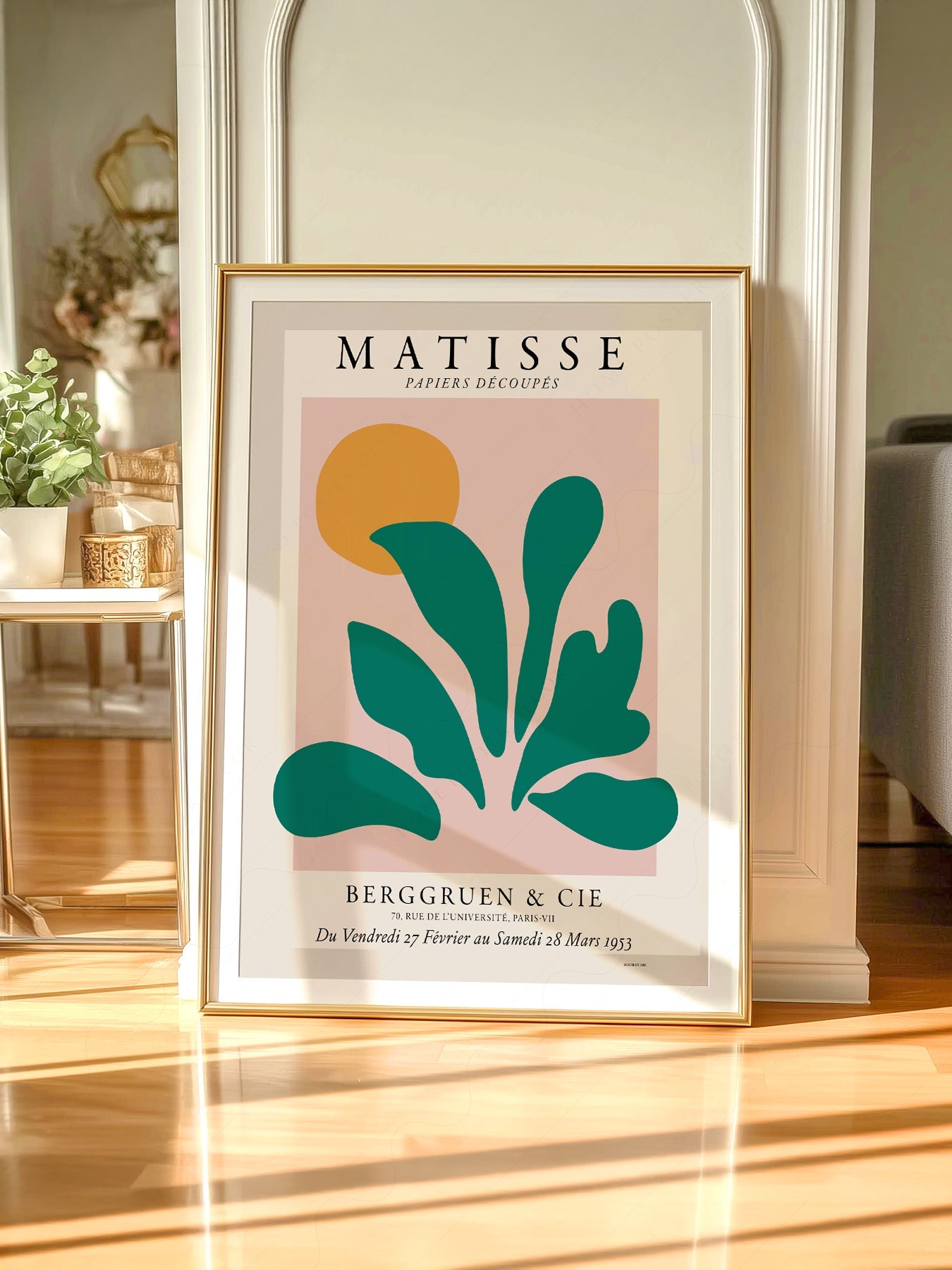 Henri Matisse Papiers Découpés Exhibition Poster – Modern Botanical Art Print