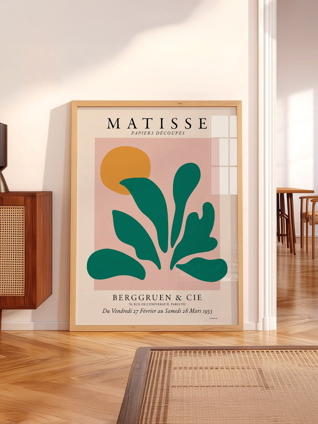 Henri Matisse Papiers Découpés Exhibition Poster – Modern Botanical Art Print