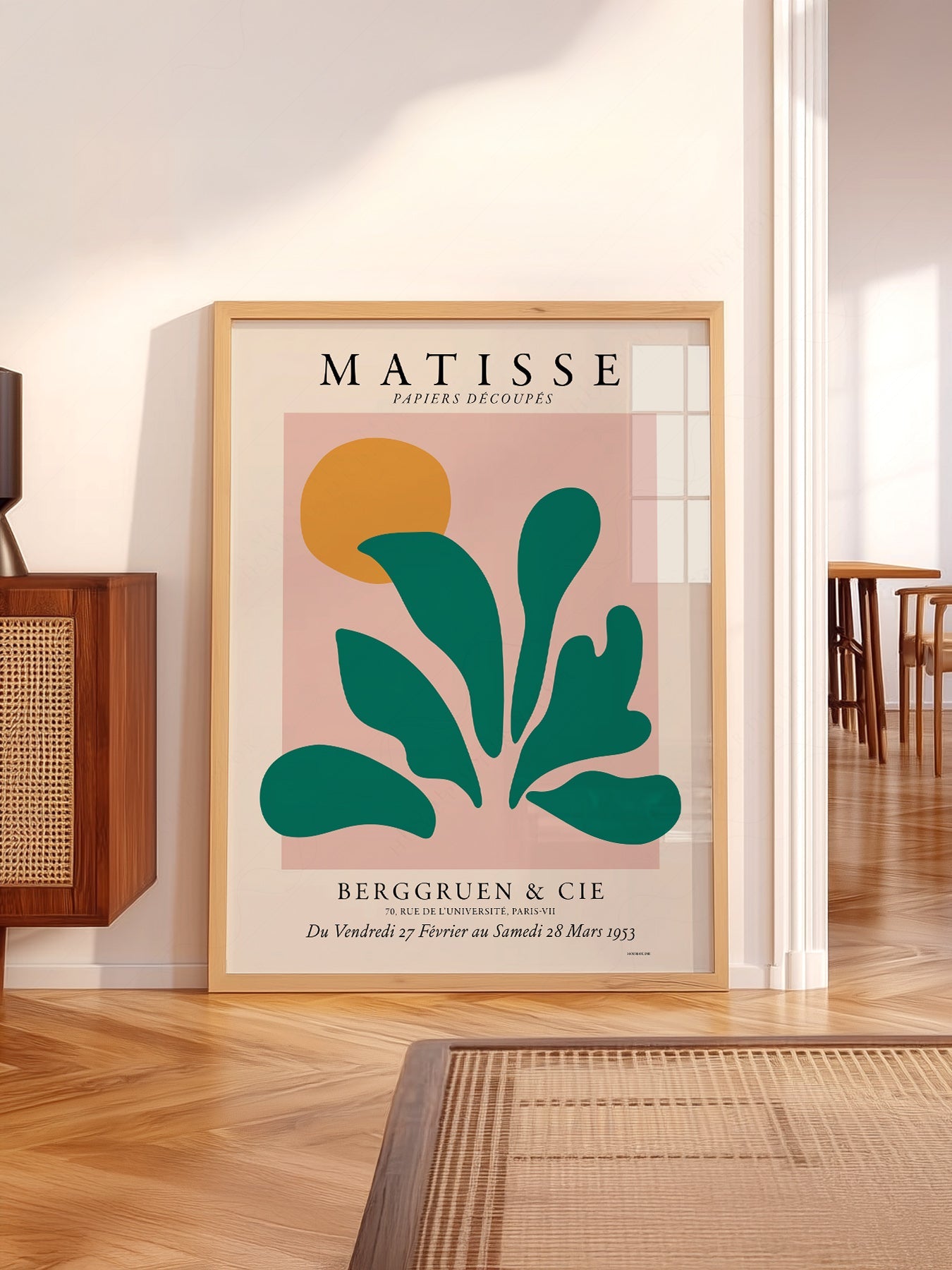 Henri Matisse Papiers Découpés Exhibition Poster – Modern Botanical Art Print