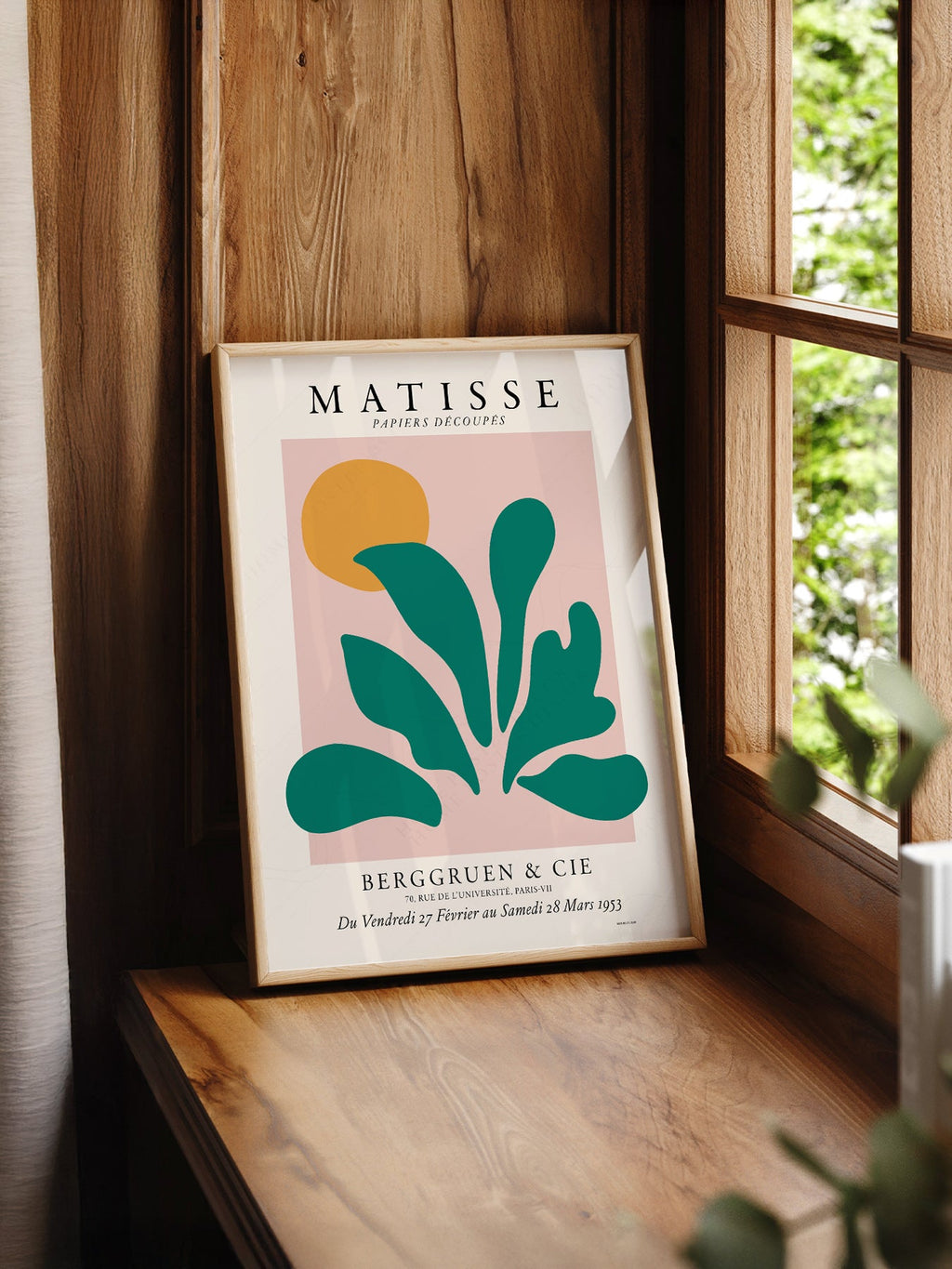 Henri Matisse Papiers Découpés Exhibition Poster – Modern Botanical Art Print