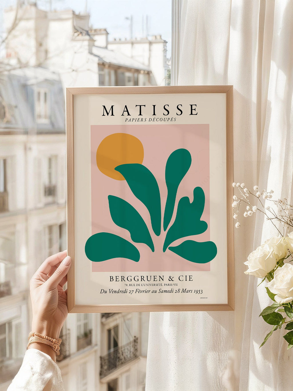 Henri Matisse Papiers Découpés Exhibition Poster – Modern Botanical Art Print
