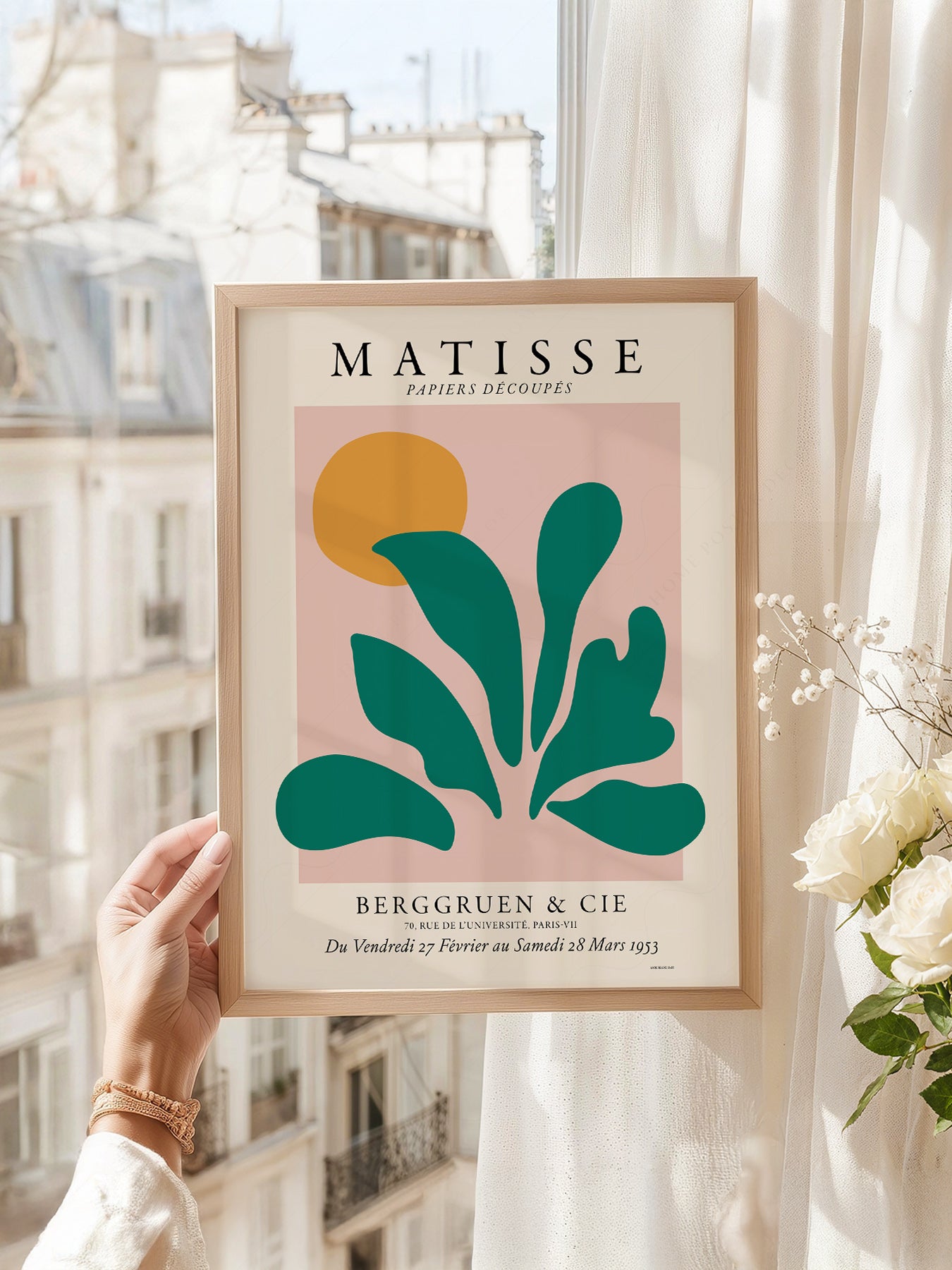 Henri Matisse Papiers Découpés Exhibition Poster – Modern Botanical Art Print