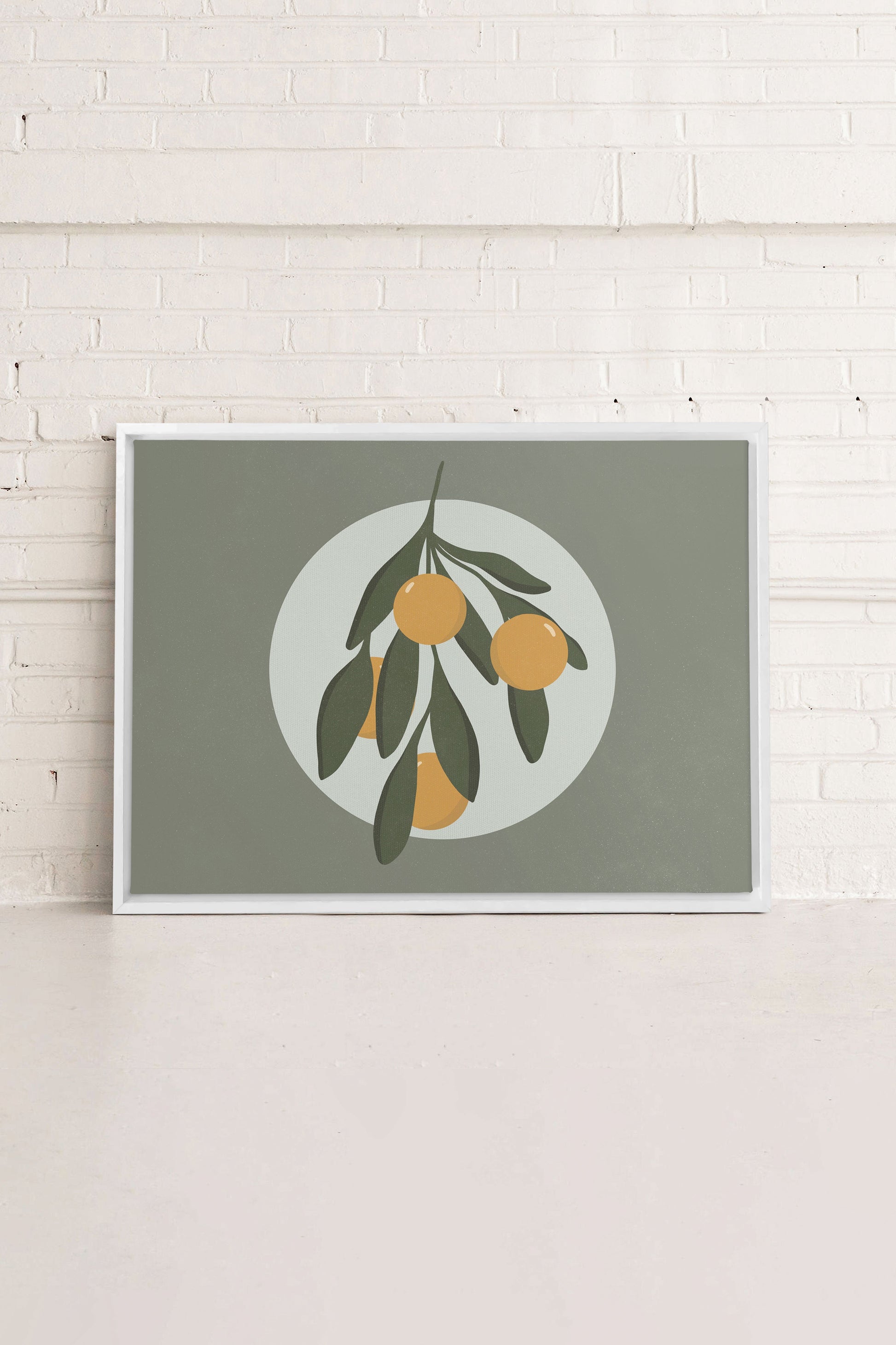LUNAR CITRUS, Stretched Canvas Artwork