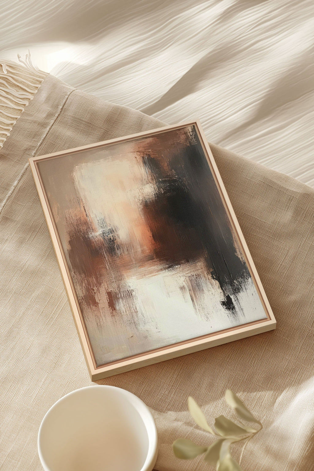 Muted Flames, Stretched Canvas Artwork