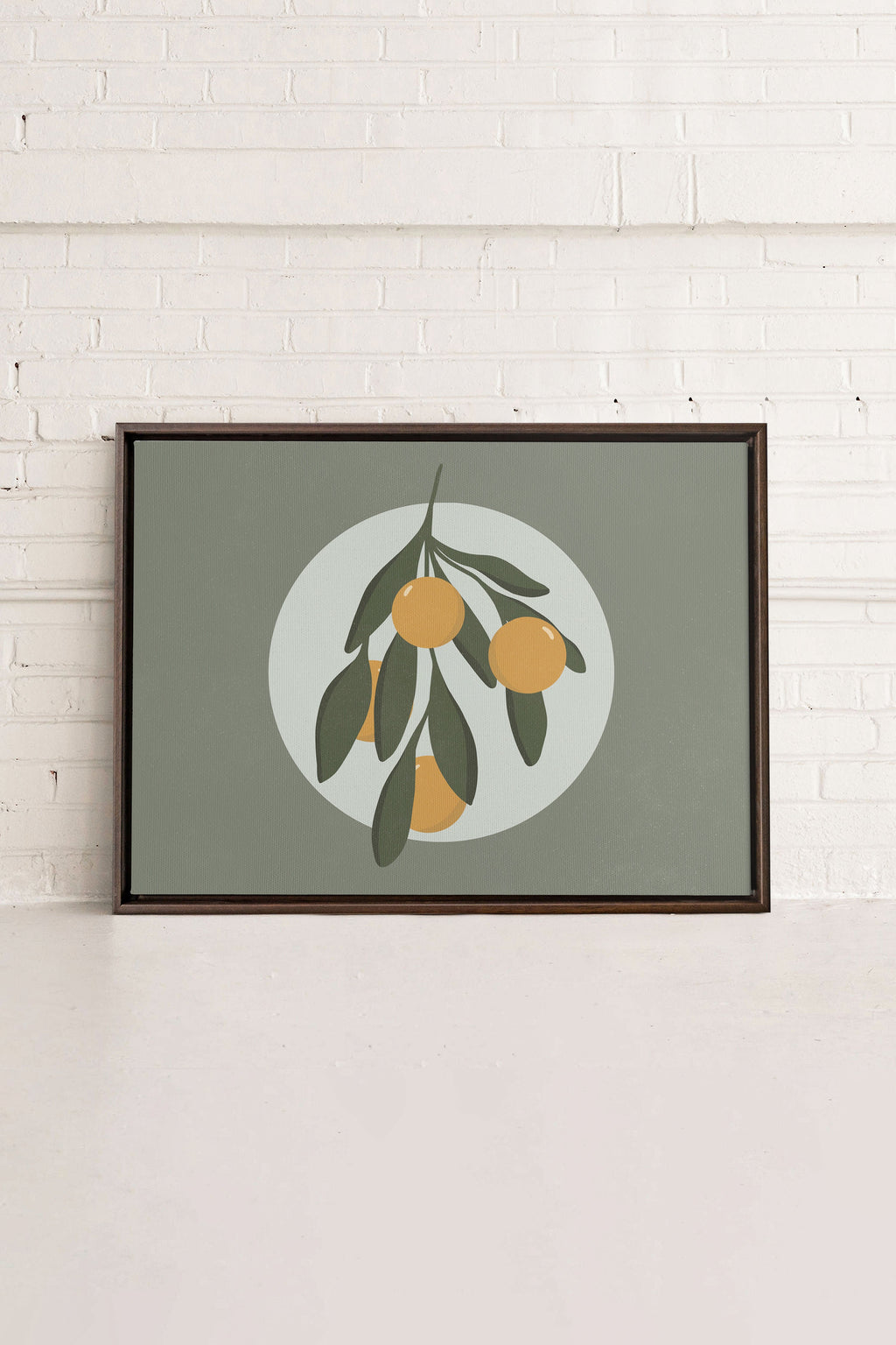 LUNAR CITRUS, Stretched Canvas Artwork