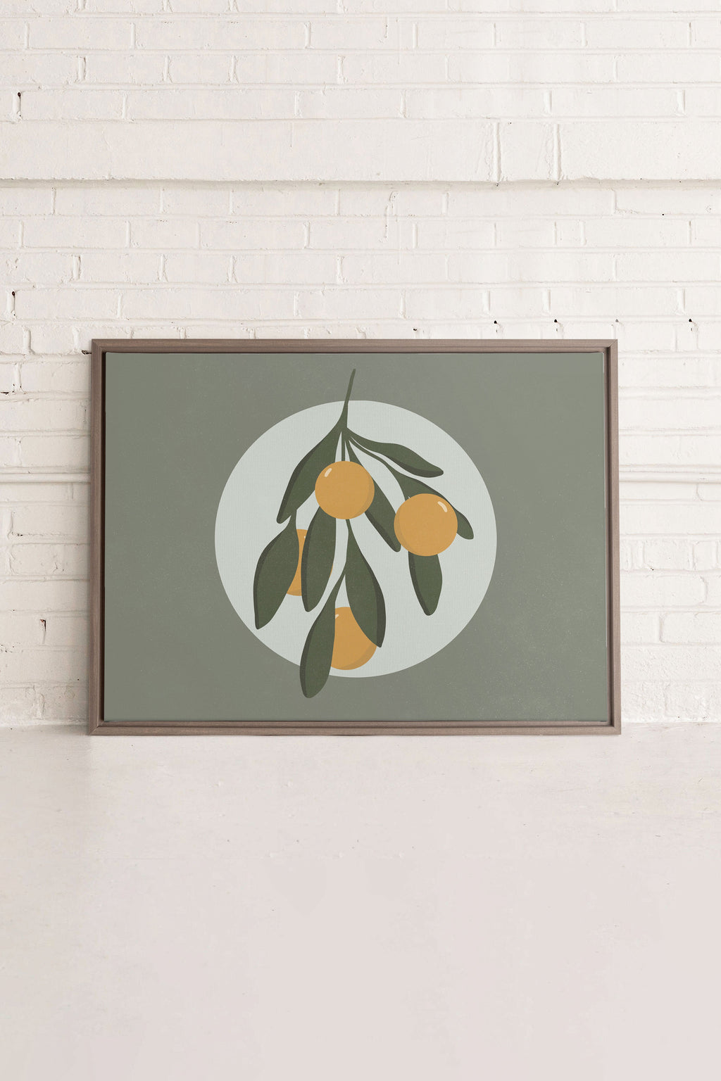 LUNAR CITRUS, Stretched Canvas Artwork