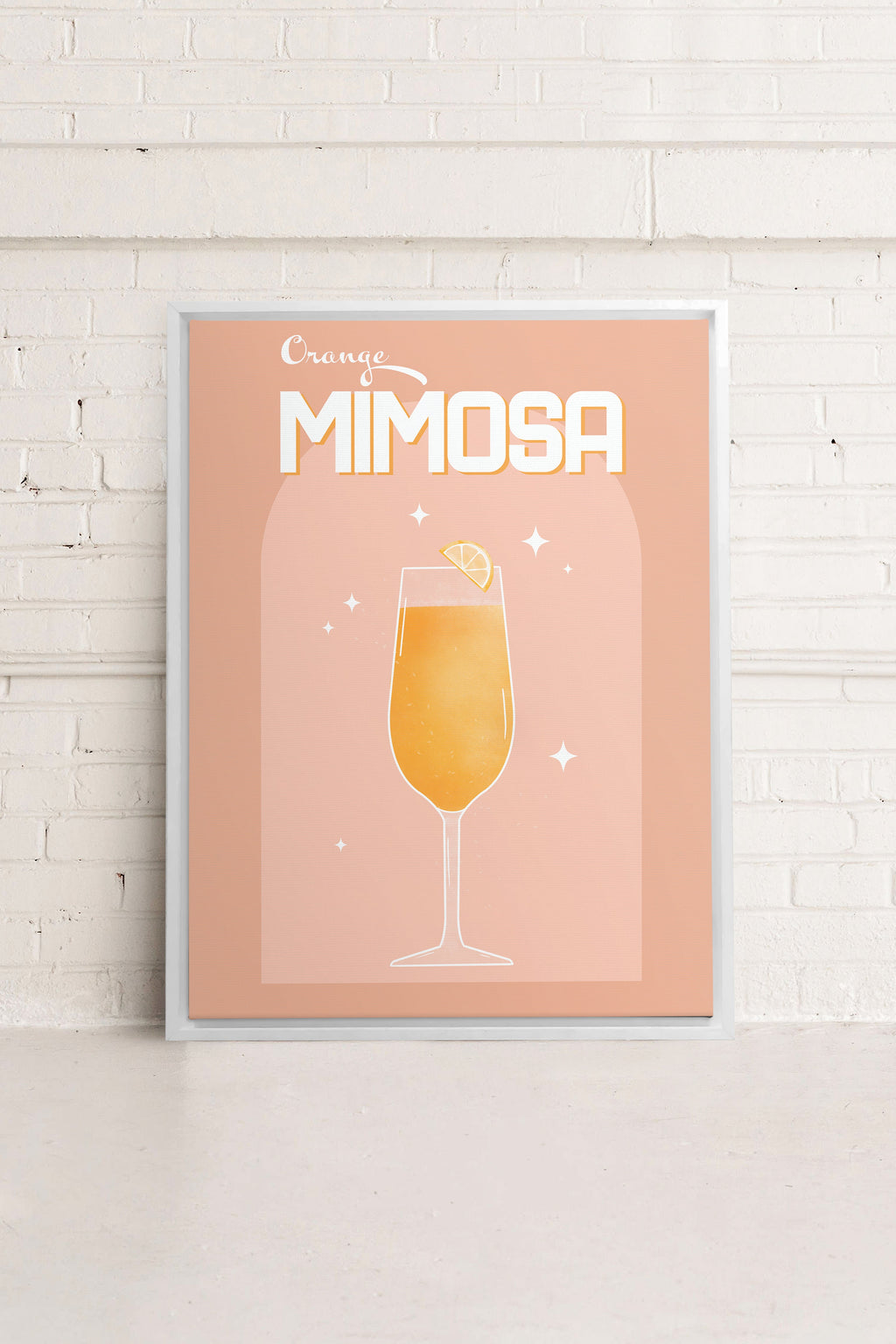 Orange Mimosa, Stretched Canvas Artwork