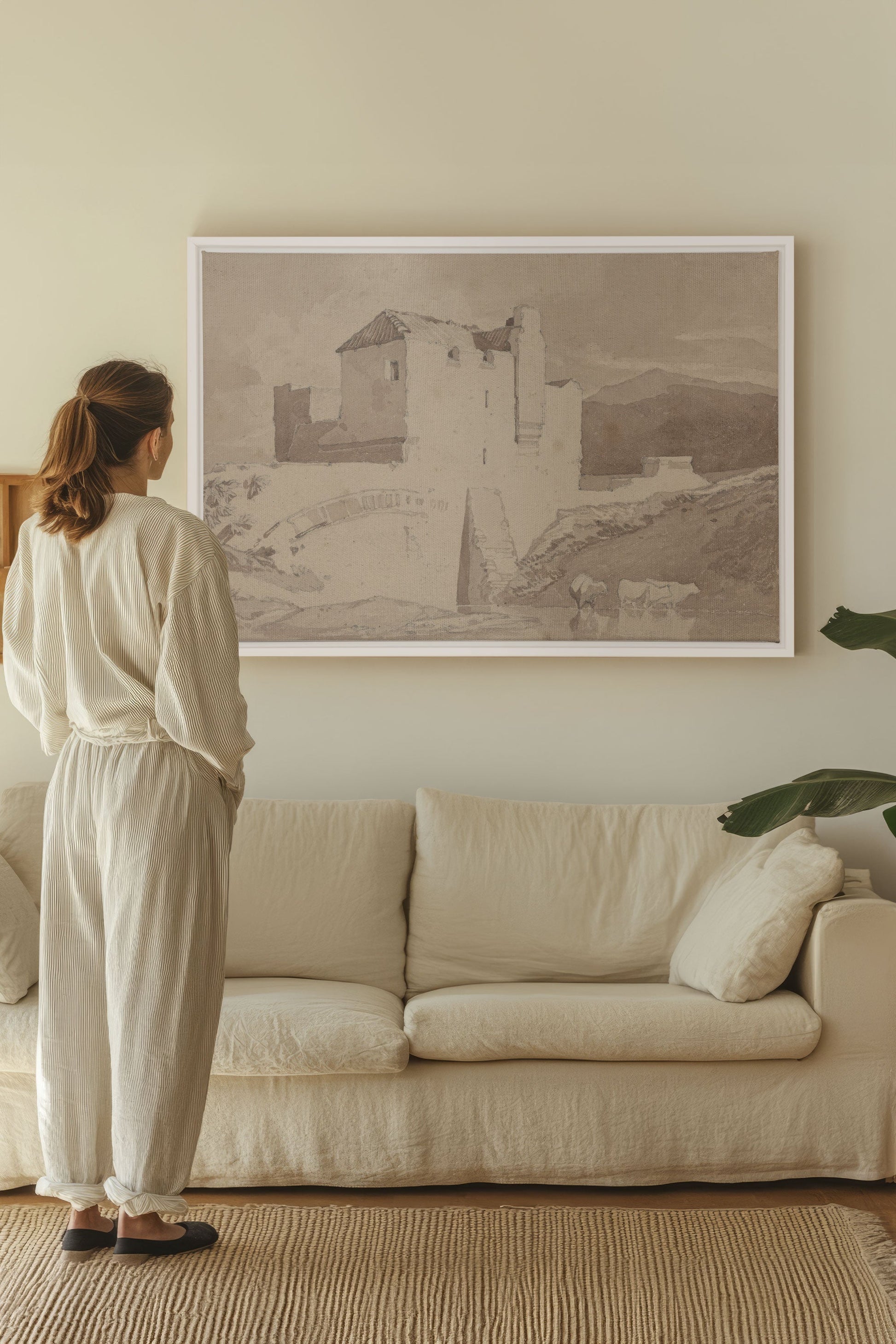 STONE AND STREAM, Stretched Canvas Artwork