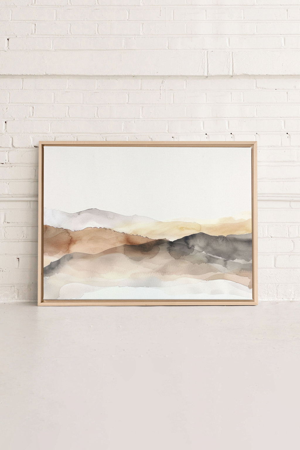 Muted Lines, Stretched Canvas Artwork
