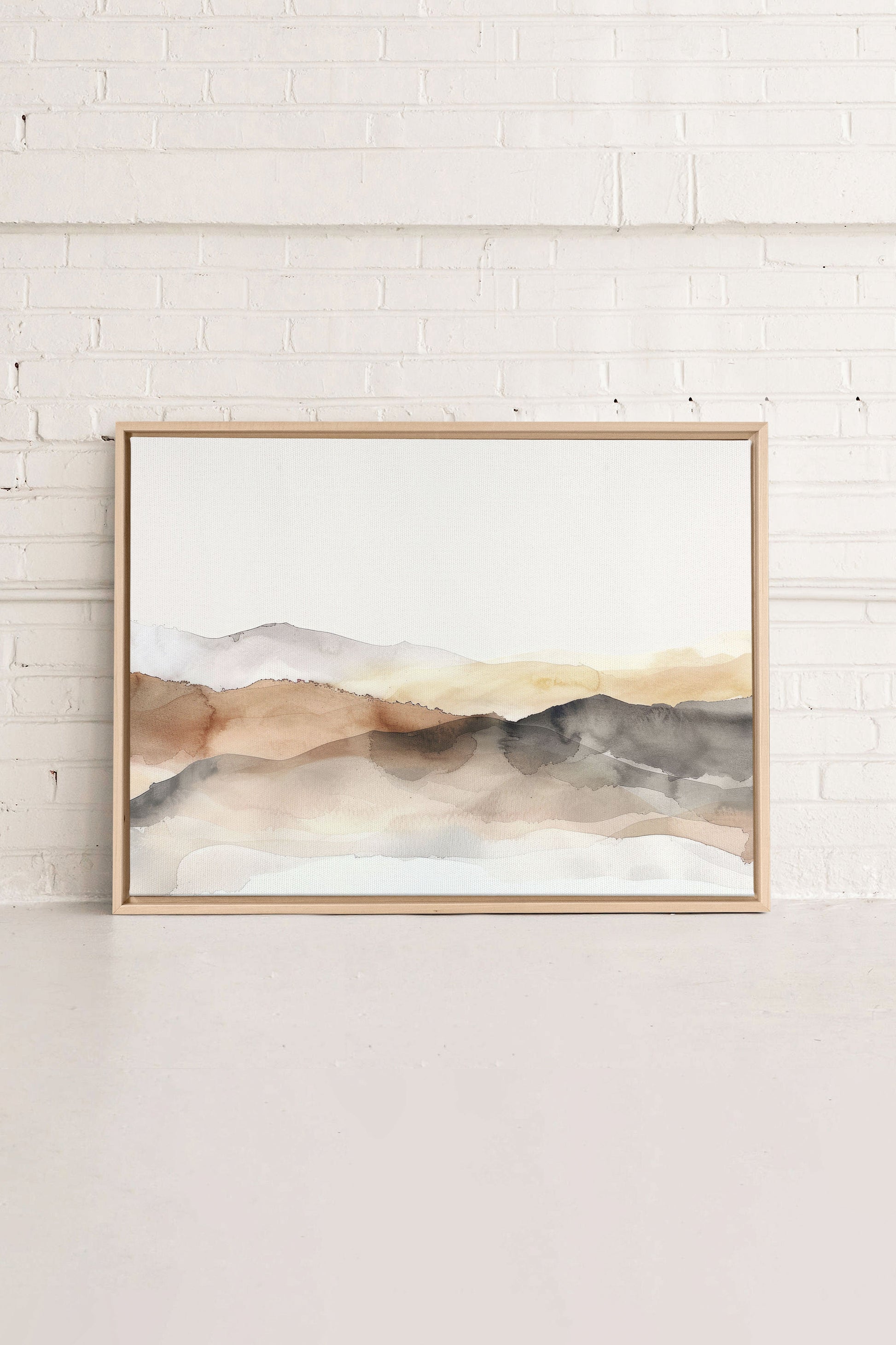 Muted Lines, Stretched Canvas Artwork