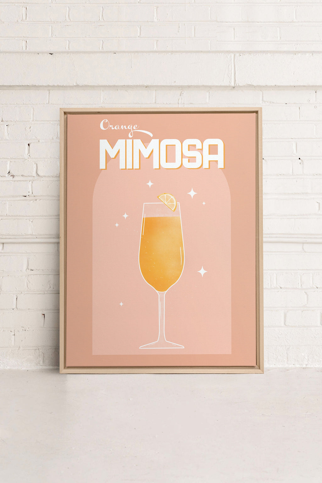Orange Mimosa, Stretched Canvas Artwork