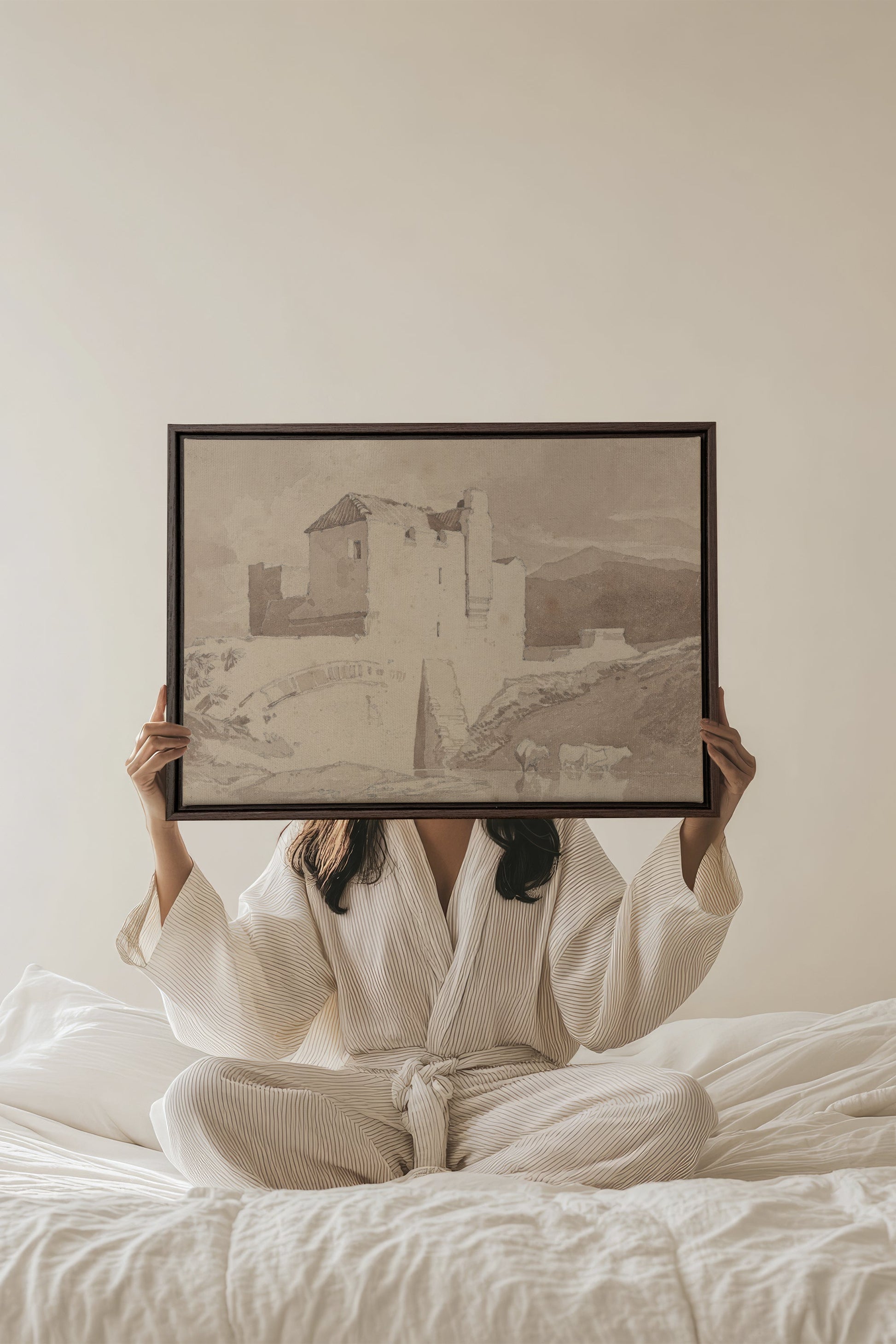 STONE AND STREAM, Stretched Canvas Artwork