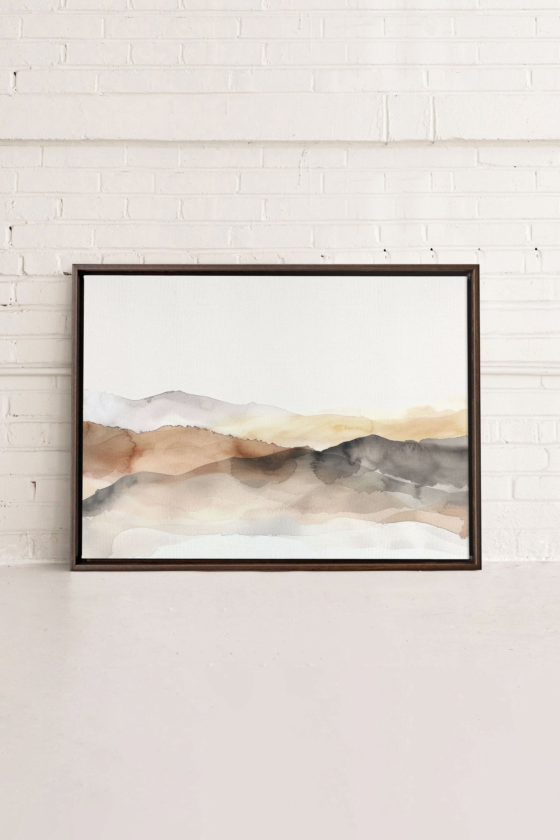 Muted Lines, Stretched Canvas Artwork