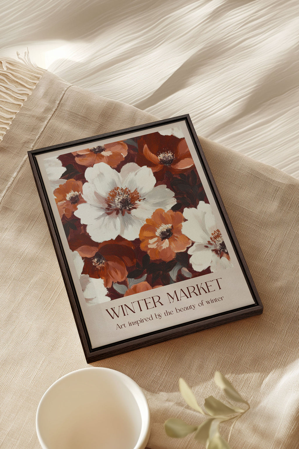 WINTER MARKET I, Stretched Canvas Artwork