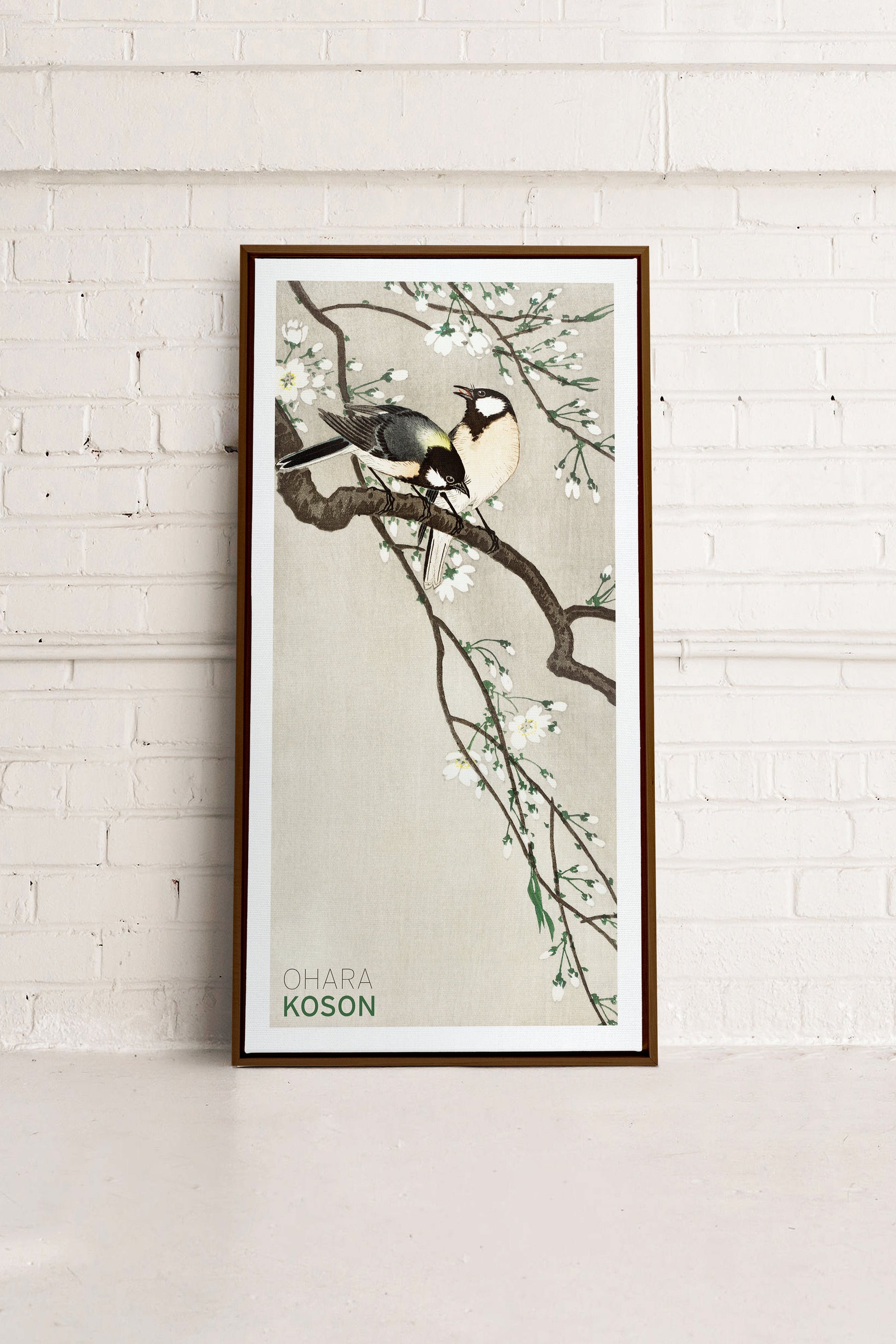 PARIDÉS ON CHERRY BRANCHES, Stretched Canvas Artwork