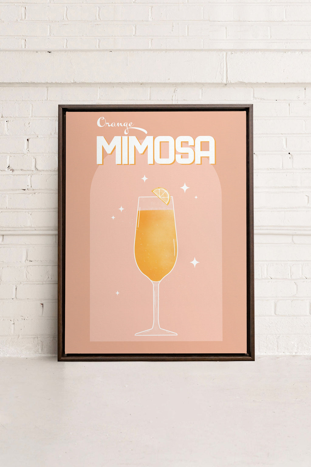 Orange Mimosa, Stretched Canvas Artwork