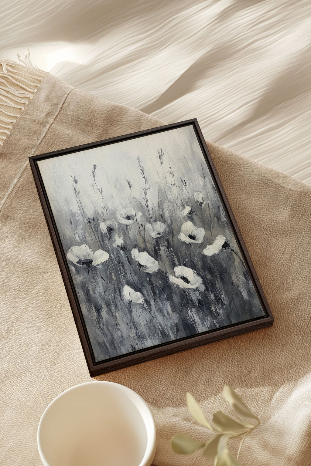WHITE VEIL, Stretched Canvas Artwork