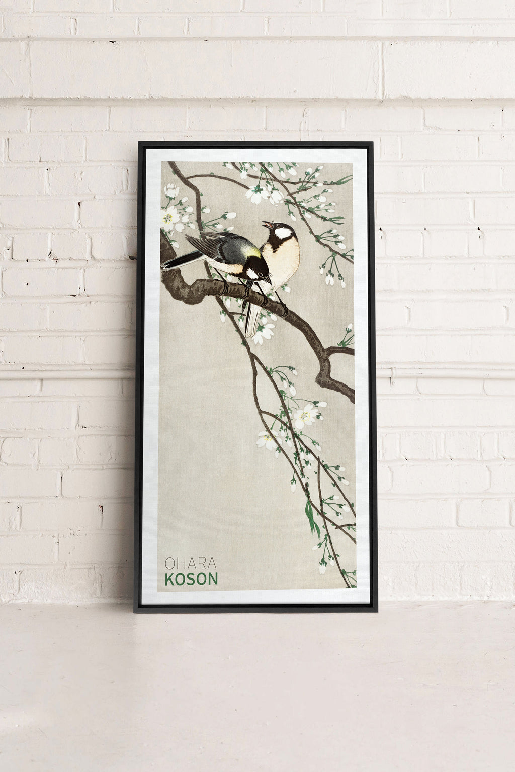 PARIDÉS ON CHERRY BRANCHES, Stretched Canvas Artwork