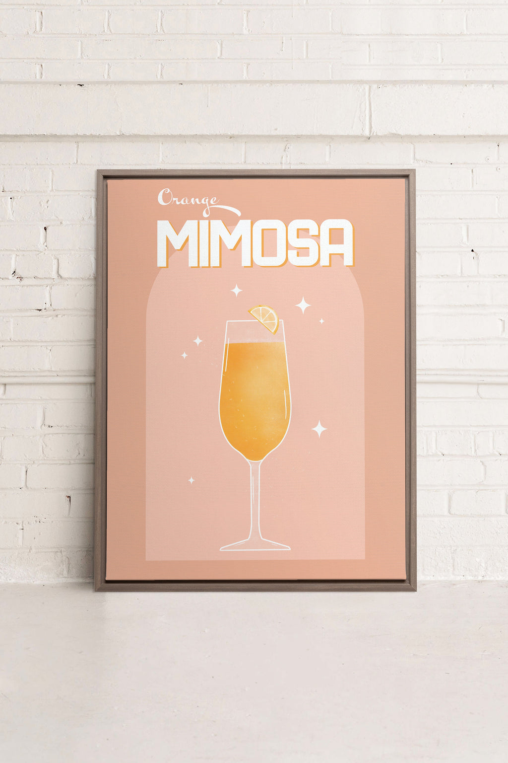 Orange Mimosa, Stretched Canvas Artwork