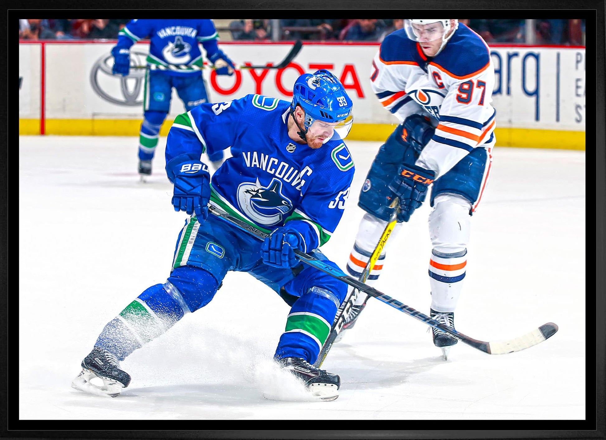 Henrik Sedin 20x29 Framed Canvas Vancouver Canucks