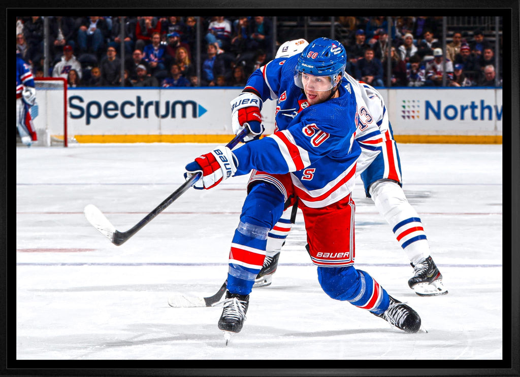 Will Cuylle 20x29 Framed Canvas New York Rangers