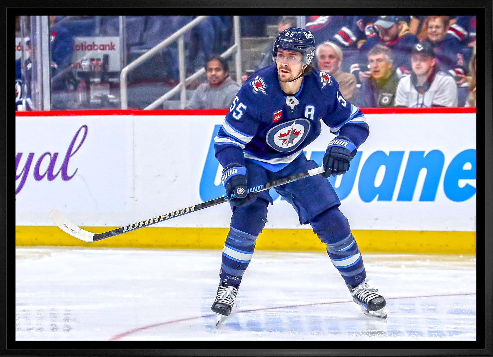 Mark Scheifele Toile encadrée 20 x 29 Jets de Winnipeg