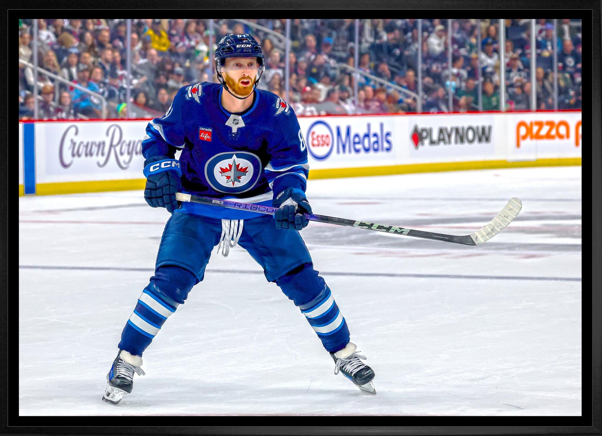 Toile encadrée 20x29 de Kyle Connor, Jets de Winnipeg