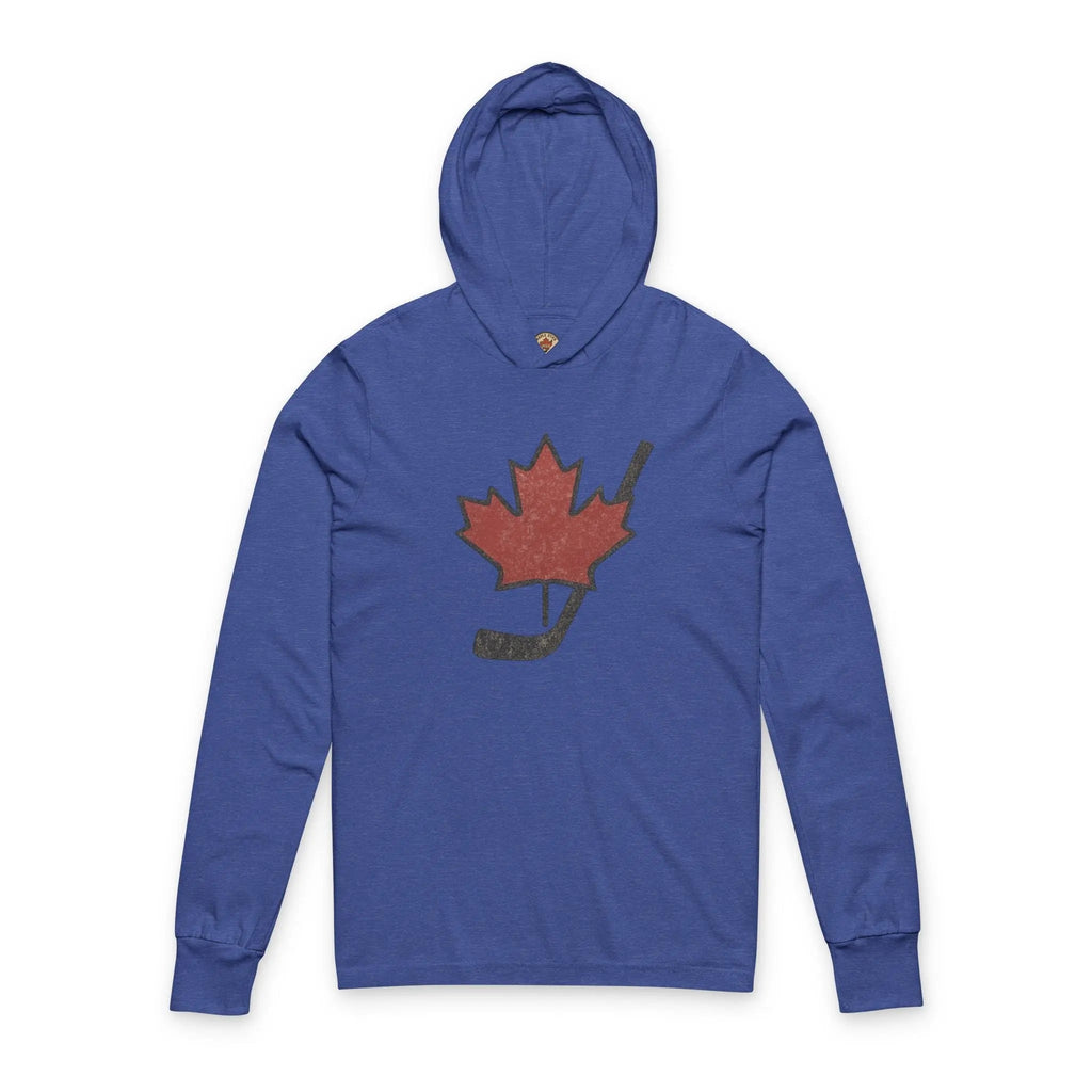 Vintage Maple Leaf Hockey Stick Hoodie - Canadian Hockey Pride - Maple Stick Hockey Co. - True Fan