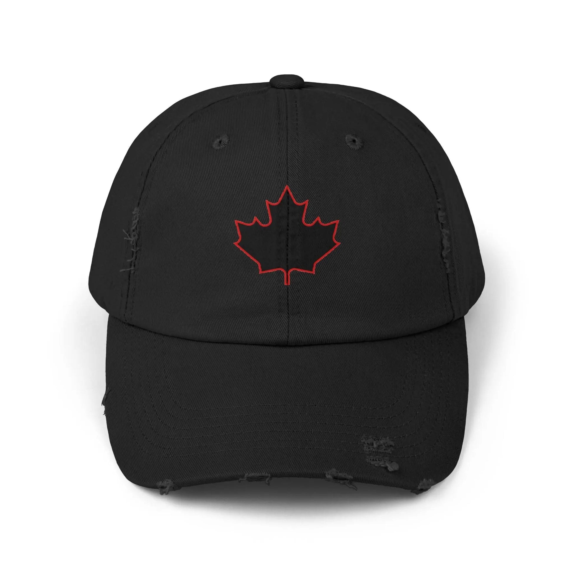 Maple Stick Distressed Hockey Cap – Retro Canadian Style