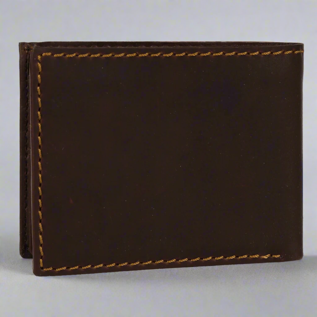 Portefeuille en cuir RFID à rabat pour homme MET