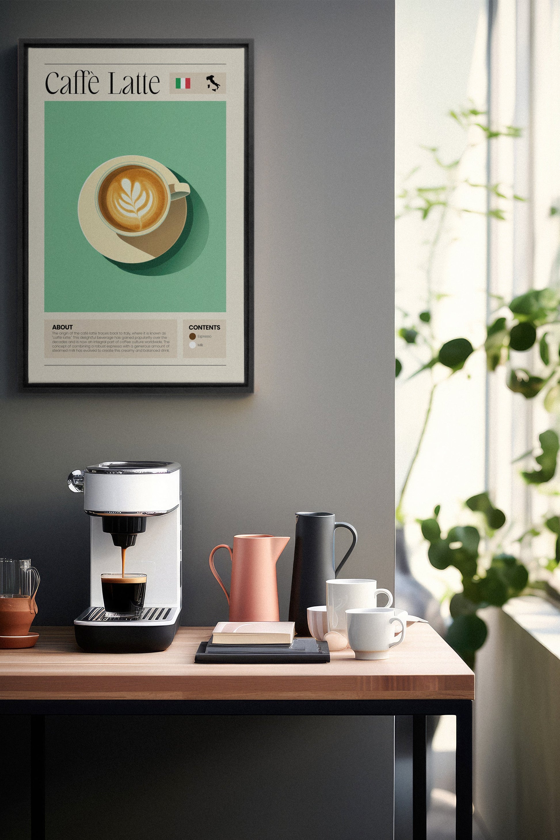 Caffè Latte, Stretched Canvas Artwork