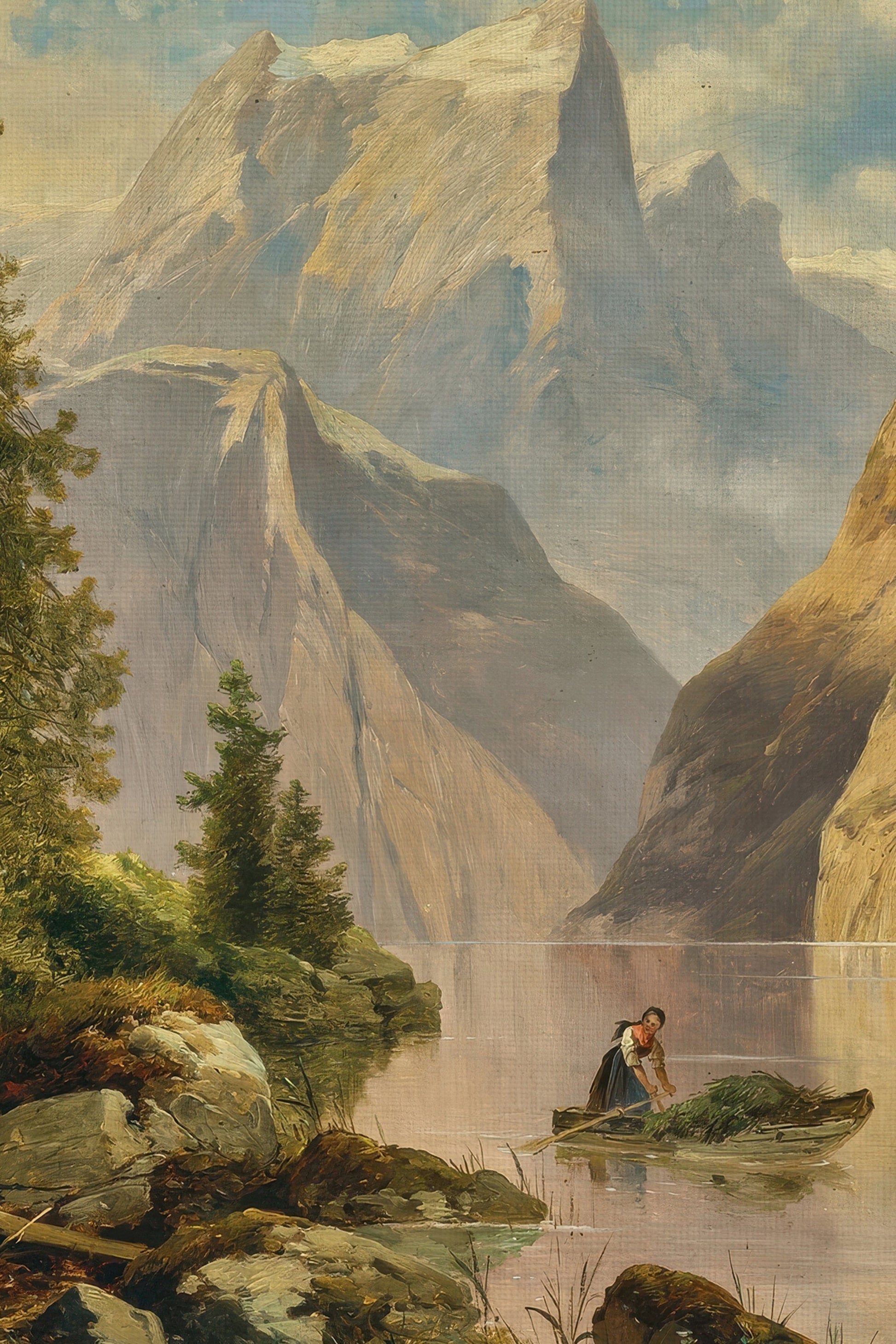 Eternal Mountains, Vintage Bronze Frame