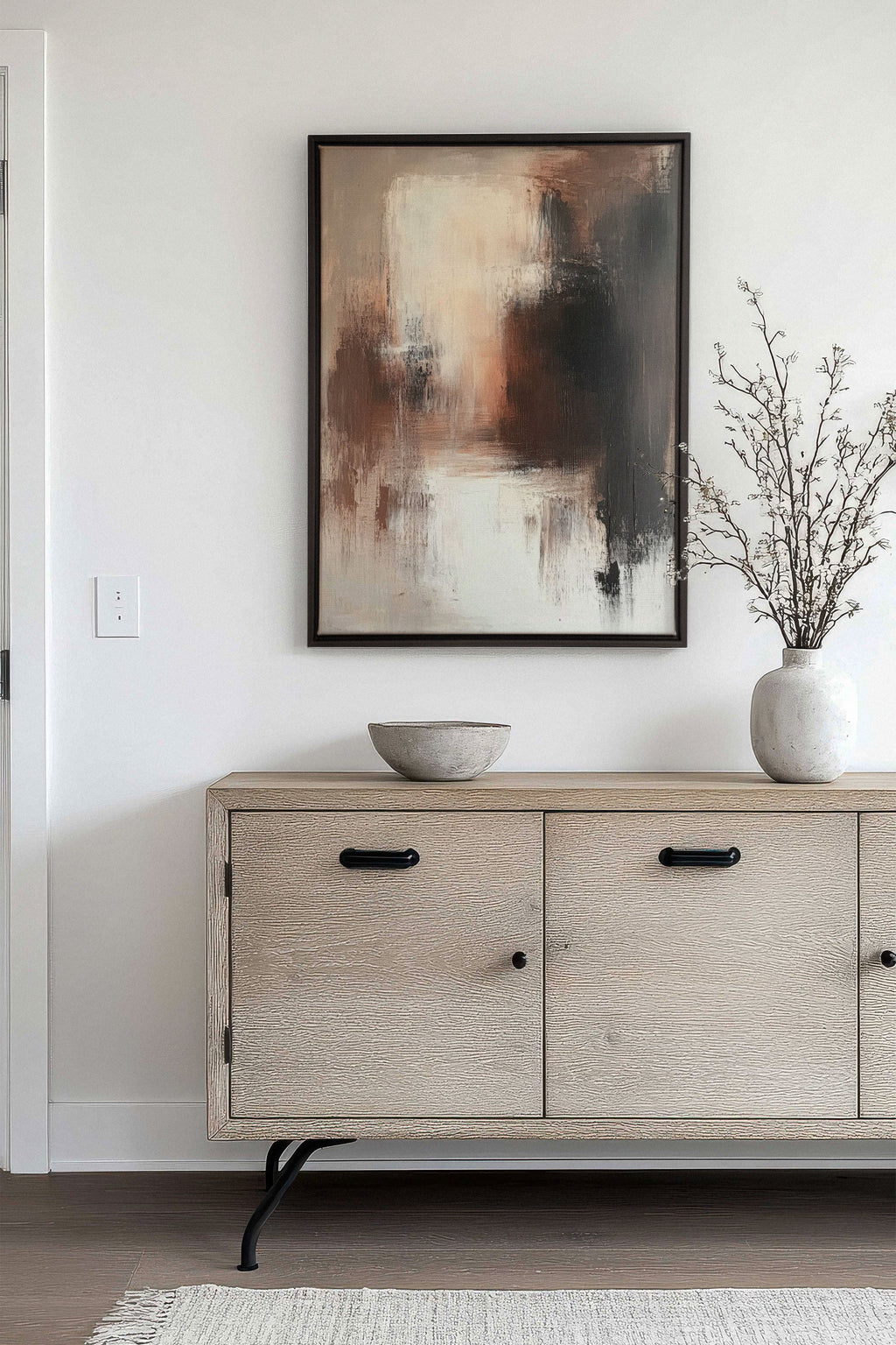 Muted Flames, Stretched Canvas Artwork