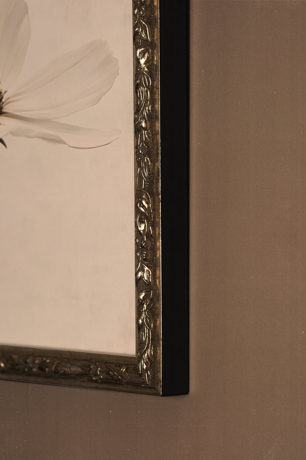 Ivory Petal, Vintage Silver Frame