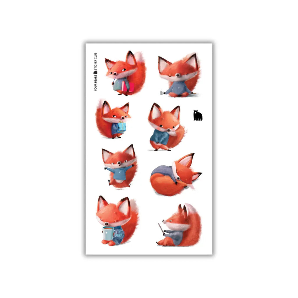 Charming Fox - Four Bears Sticker Club