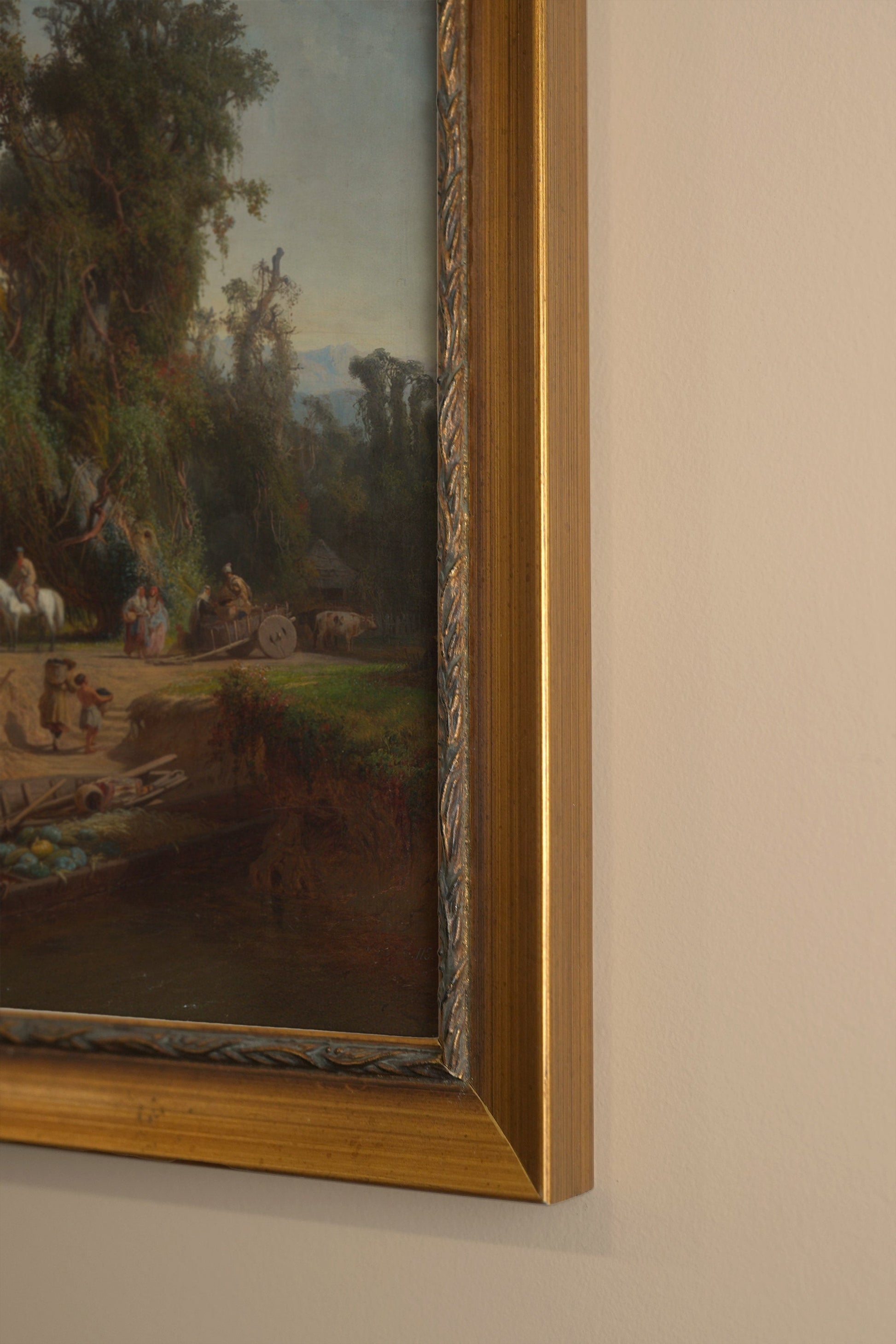 The Banks of Time, Vintage Gold Frame