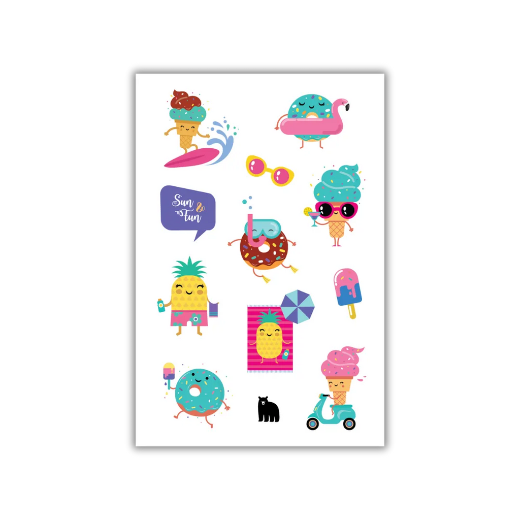 Sun & Fun - Four Bears Sticker Club