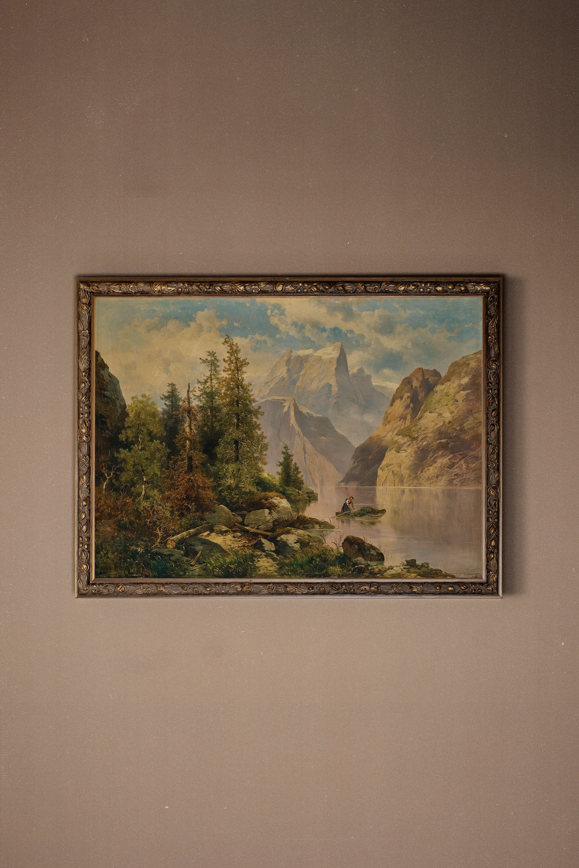 Eternal Mountains, Vintage Bronze Frame