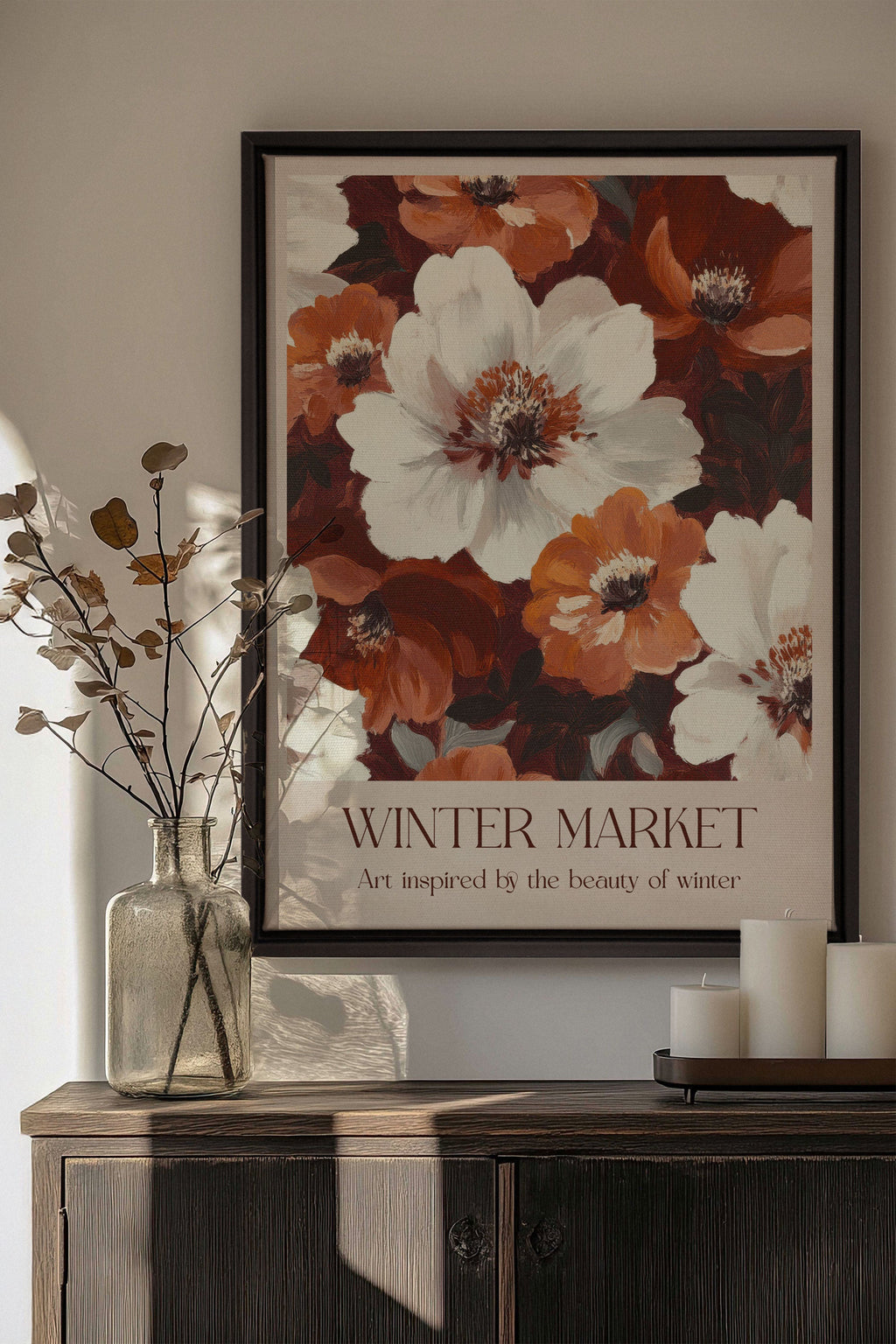 WINTER MARKET I, Stretched Canvas Artwork