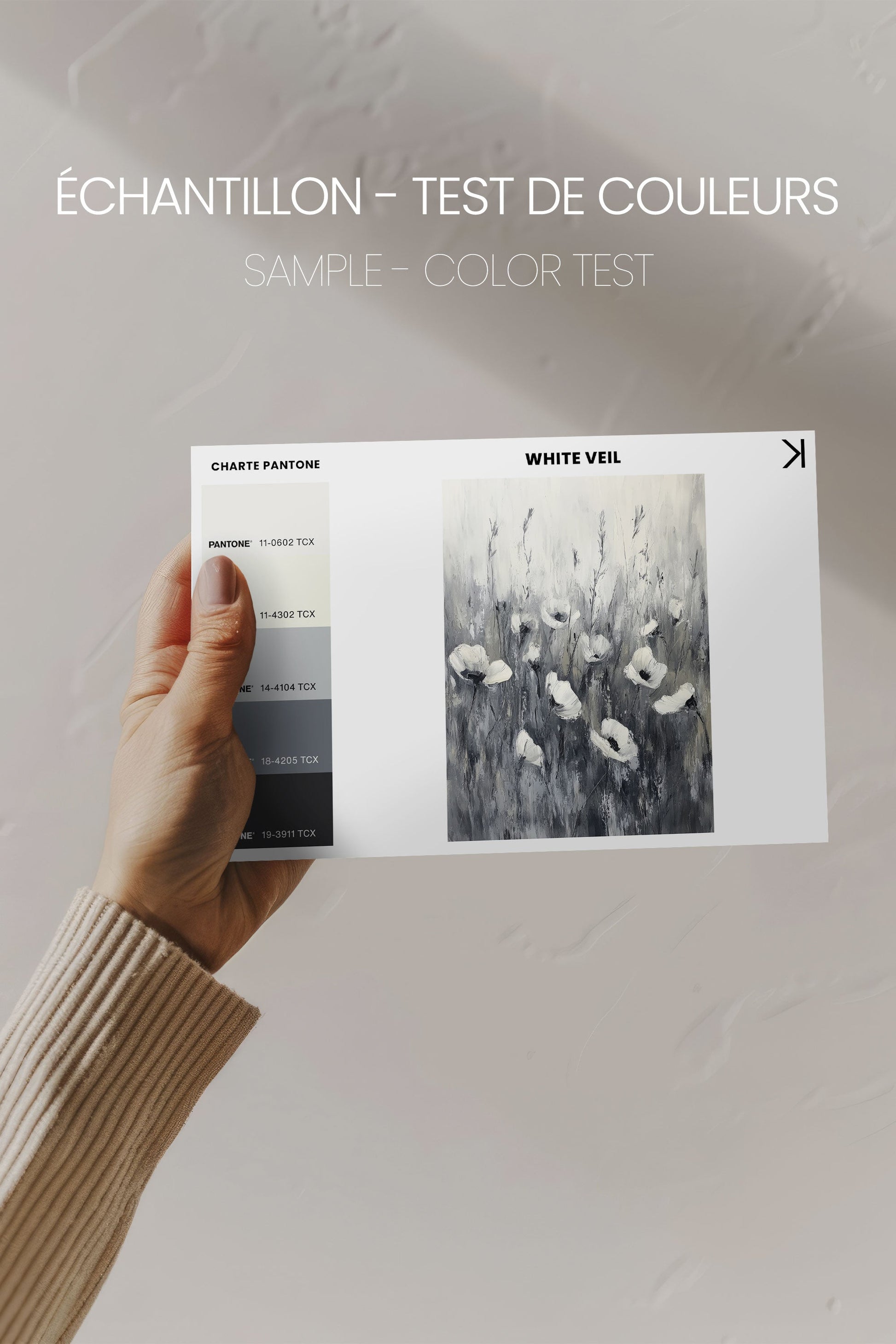 WHITE VEIL, Stretched Canvas Artwork