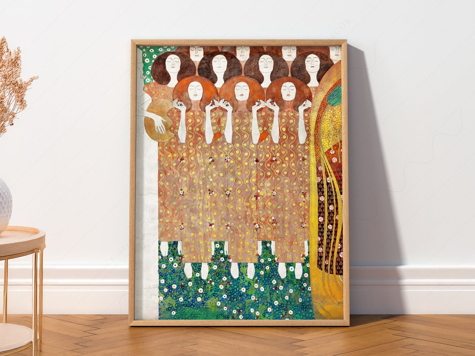 Gustav Klimt Beethoven Frieze Art Print – Art Nouveau Wall Poster