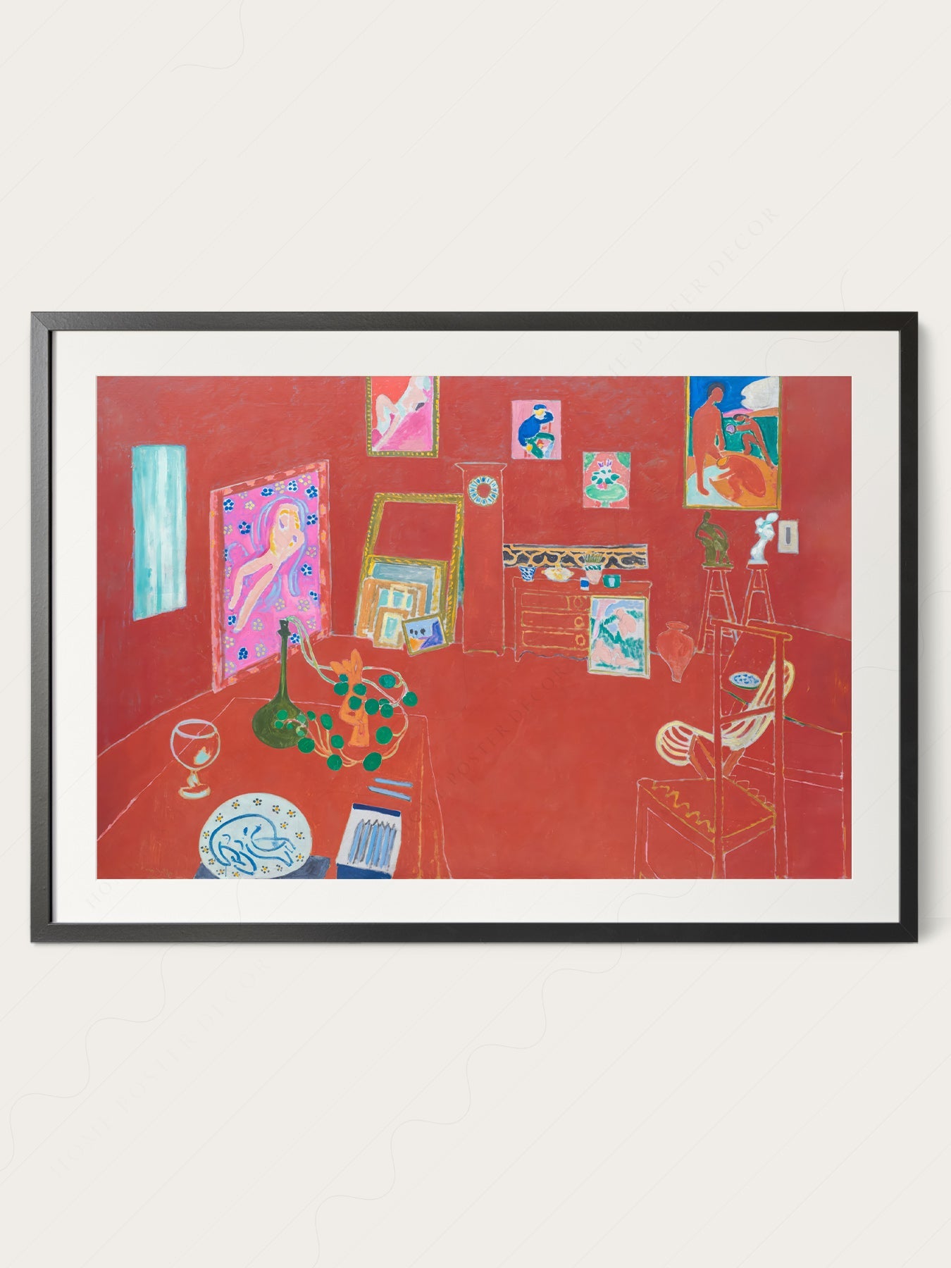 Henri Matisse The Red Studio Art Print – Museum Wall Art Poster
