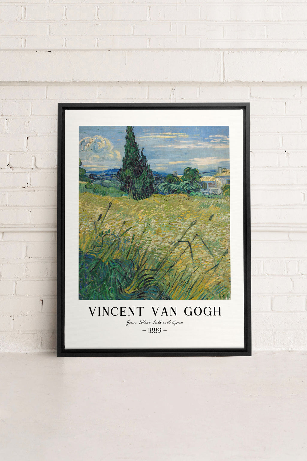 GREEN WHEAT FIELD, Stretched Canvas Artwork
