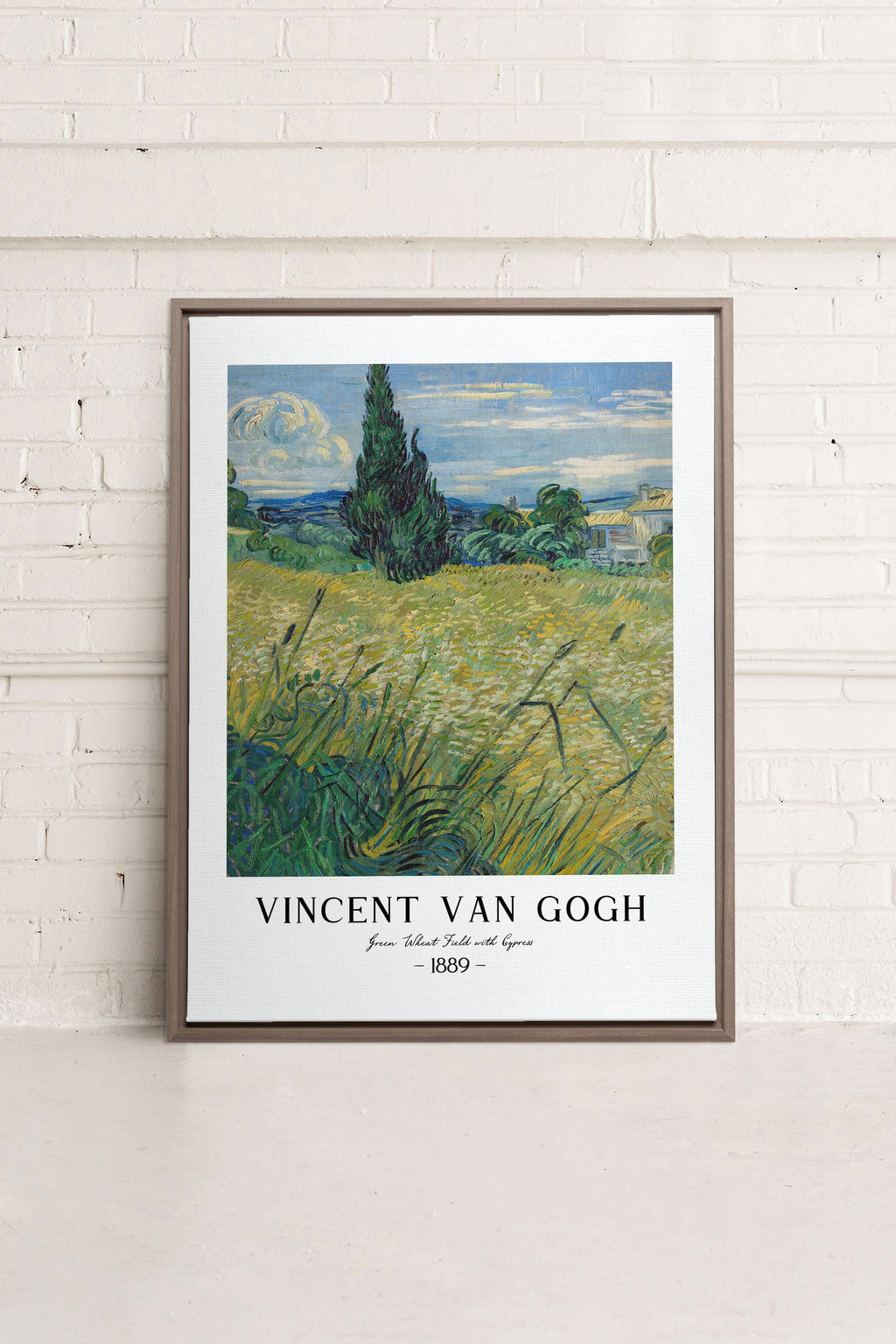 GREEN WHEAT FIELD, Stretched Canvas Artwork
